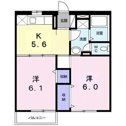 エルディム　フジ　Ｂの物件間取画像